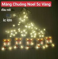 Đèn màng chuông noel ánh sáng vàng 3m